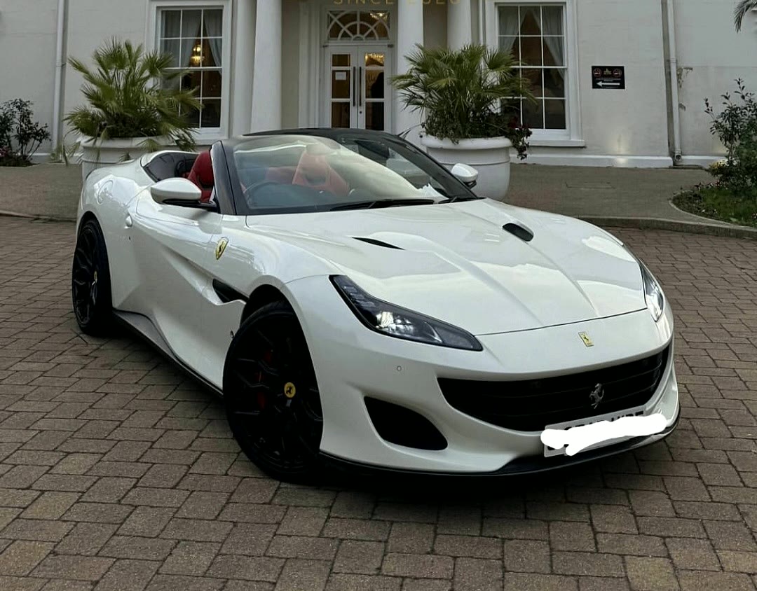 Ferrari Portofino, white with red interior