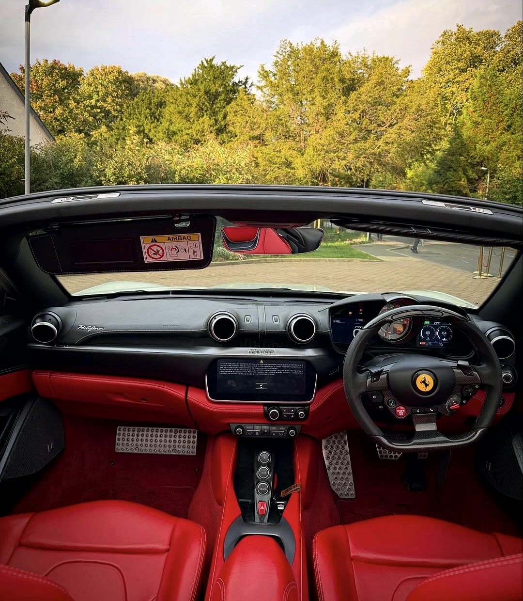 Portofino red interior