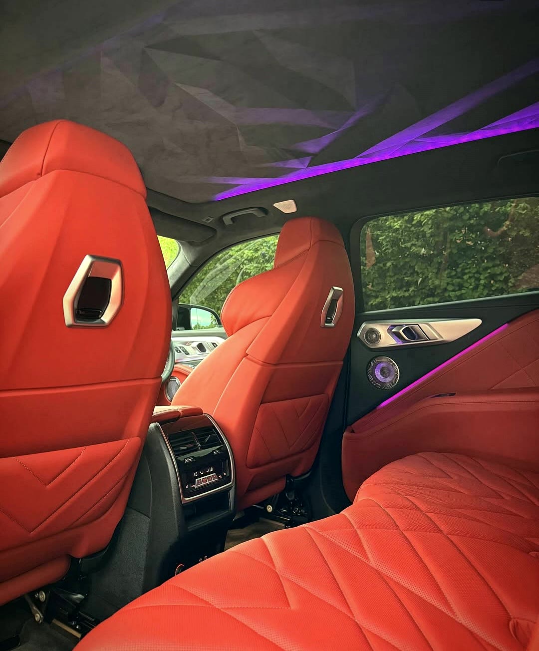 BMW XM red interior